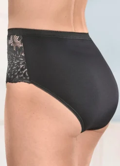 Damen LAURINA Viererpack Slips mit Elastikspitze