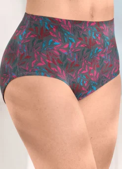 Damen LAURINA Viererpack Slips mt buntem Druckdessin