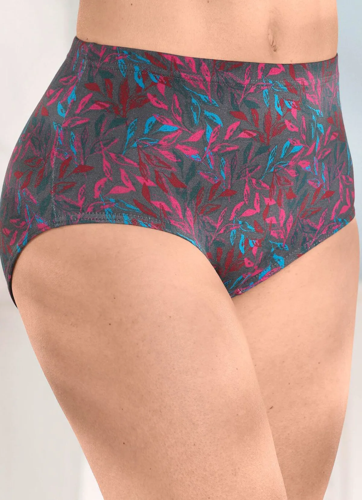 Damen LAURINA Viererpack Slips mt buntem Druckdessin
