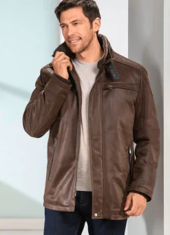 Herren BADER Lederimitatjacke