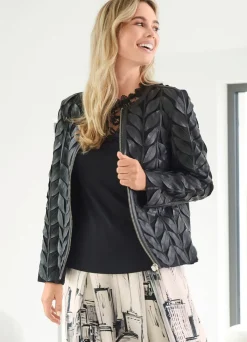 Damen Stilschmiede Lederkurzjacke von