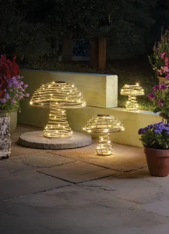 BADER LED-Pilz aus Kunstrattan