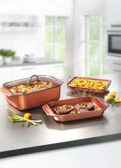 LIVINGTON Copperline WonderCooker inkl. Glasdeckel