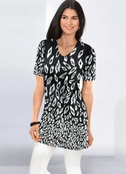 Damen KLAUS MODELLE MADE IN GERMANY Longshirt in leicht ausgestellter Form