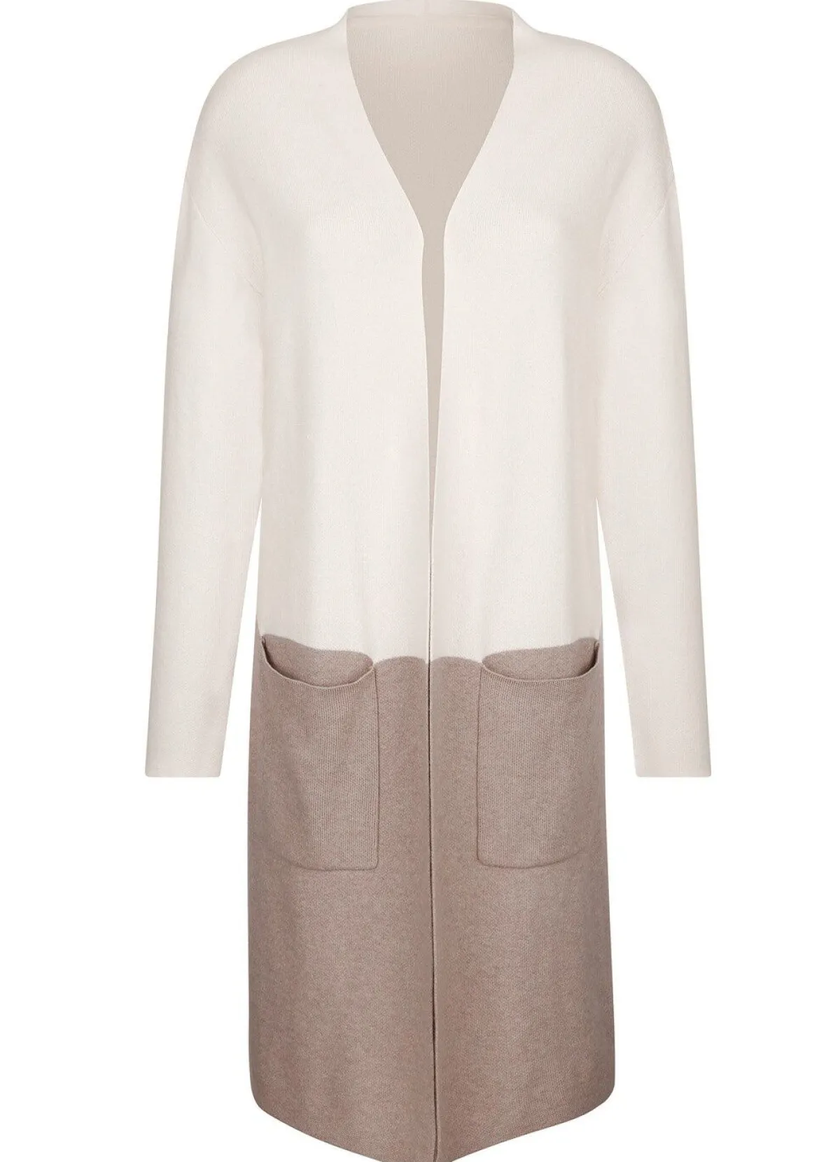 Damen BADER Long-Strickjacke mit Kaschmir