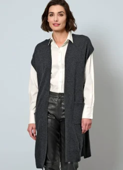 Damen BADER Long-Strickweste aus Kaschmir