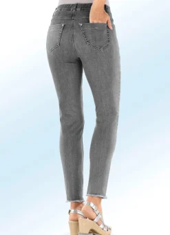 Damen ASCARI Magic-Jeans mit angesagtem Fransensaum