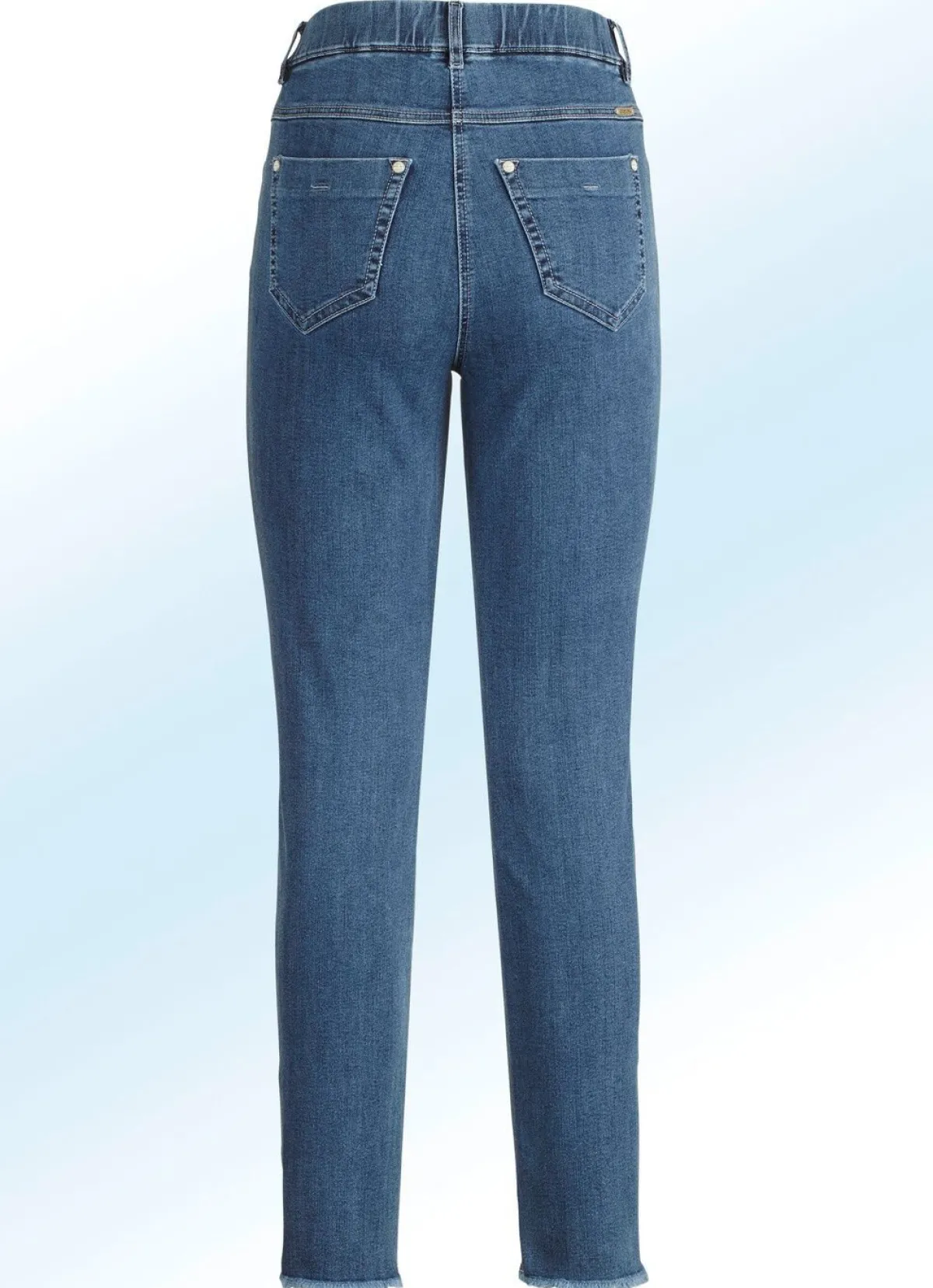 Damen ASCARI Magic-Jeans mit angesagtem Fransensaum