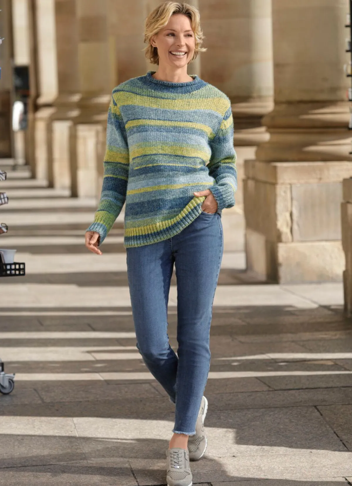 Damen ASCARI Magic-Jeans mit angesagtem Fransensaum