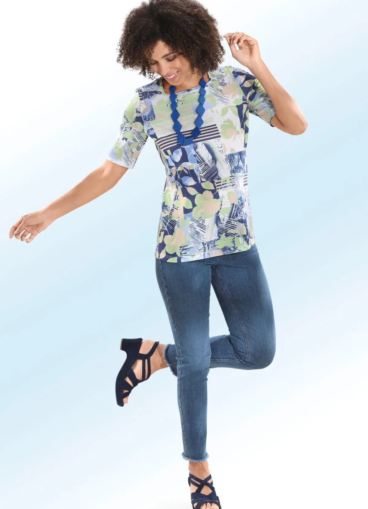 Damen ASCARI Magic-Jeans mit angesagtem Fransensaum