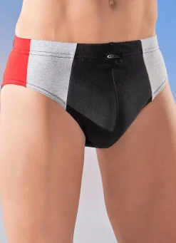 Herren BADER Mehrfachpack Slips mit seitlichen Einsätzen