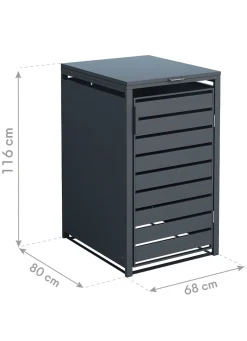 BADER Mülltonnenbox „Kubus“,