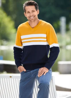 Herren BADER Modischer V-Pullover
