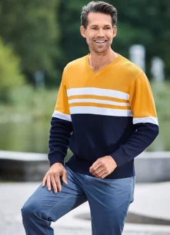 Herren BADER Modischer V-Pullover