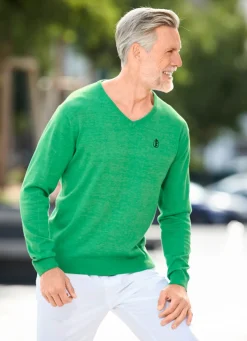 Herren BADER Modischer V-Pullover in 6 Farben
