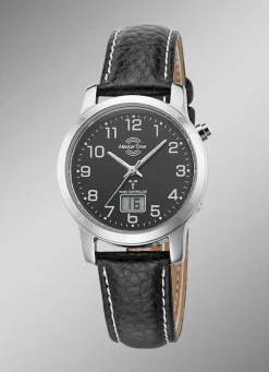 Damen MASTER TIME Modische, sportliche Damen-Lederarmbanduhr