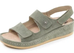 Damen MUBB , bequeme Damen-Sandalen, Weite H, mit herausnehmbarem Fußbett