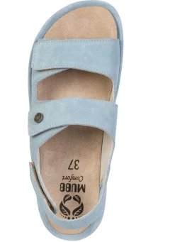 Damen MUBB , bequeme Damen-Sandalen, Weite H, mit herausnehmbarem Fußbett