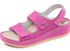 Damen MUBB , bequeme Damen-Sandalen, Weite H, mit herausnehmbarem Fußbett