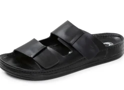 Herren MUBB , klassische Herren-Pantoletten, Weite H, aus Leder
