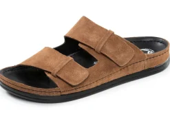 Herren MUBB , klassische Herren-Pantoletten, Weite H, aus Leder