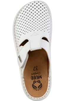 Damen MUBB , sommerliche Damen-Clogs, Weite H, mit herausnehmbarem Fußbett