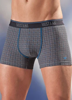 Herren BADER Mustang, Dreierpack Pants, kariert