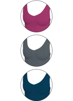 Damen BADER Nahtoser Komfort-BH 3er-Set