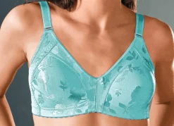 Damen BADER Naturana Minimizer-BH mit dezent glänzendem Floraldruck