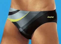 Herren OLYMPIA BEACHFASHION Olympia Badehose in Slipform mit buntem Druckdessin