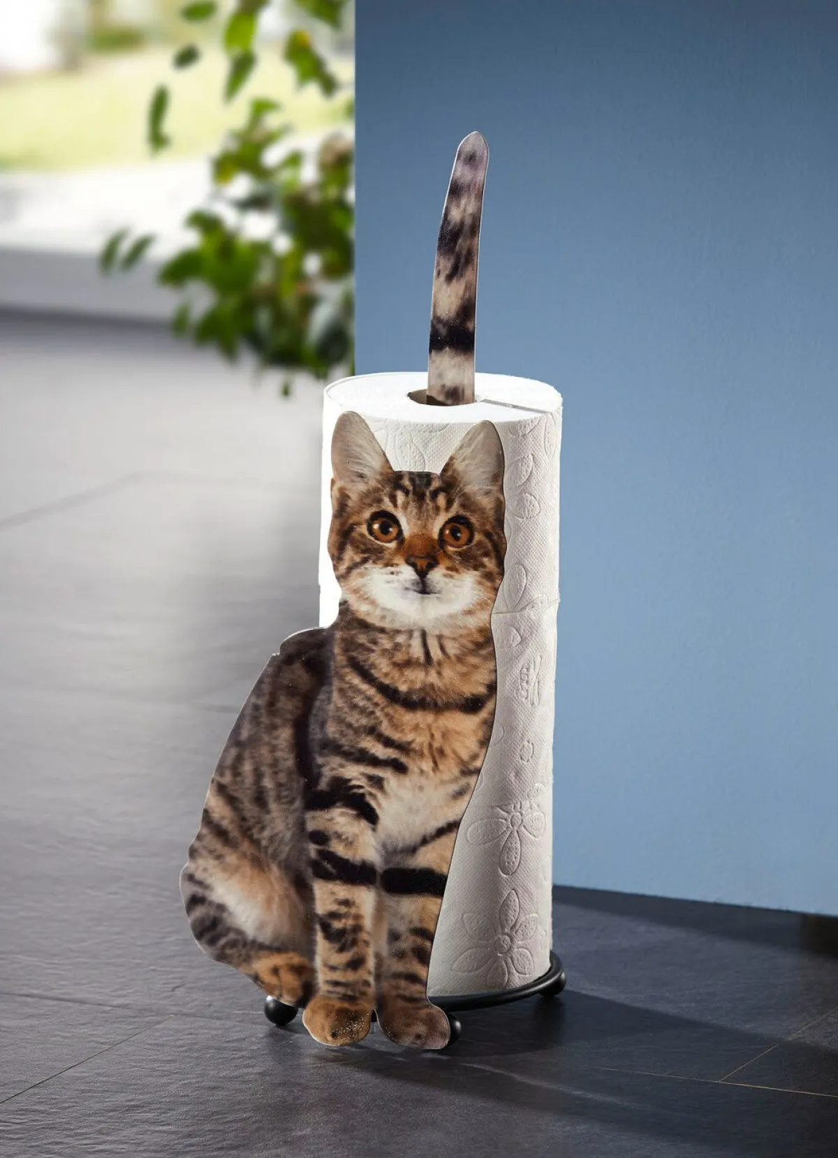 BADER Papierrollenhalter Katze aus Metall