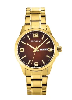 Herren PARA -Quartz-Herrenuhr mit Stahlbandgehäuse