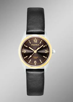 Damen PARA -Quartz-Partneruhren mit Lederband