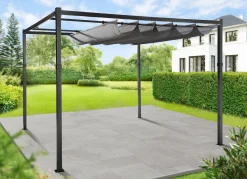 BADER Pergola mit pulverbeschichtetem Stahlgestell
