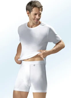 Herren BIO BY PFEILRING Pfeilring Dreierpack Schlupfjacken aus Feinripp, weiß