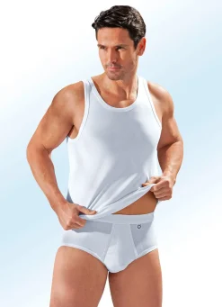 Herren BIO BY PFEILRING Pfeilring Dreierpack Slips aus Feinjersey, weiß