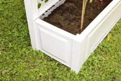 BADER Pflanzkasten mit Spalier aus robustem Kunststoff