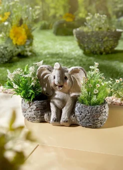 BADER Pflanztopf Elefant aus Polyresin