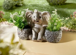 BADER Pflanztopf Elefant aus Polyresin