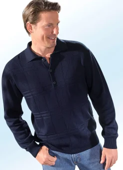 Herren BADER Polopullover mit kurzer Knopfleiste in 3 Farben