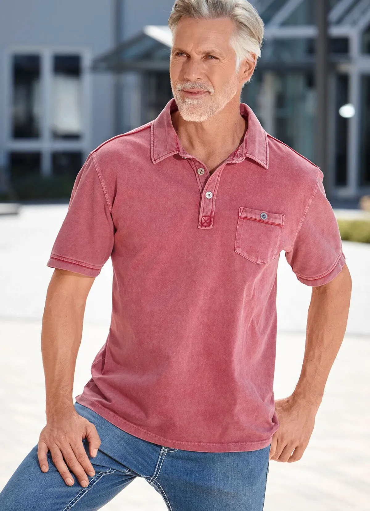 Herren BADER Poloshirt in 4 Farben