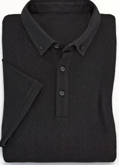 Herren BADER Poloshirt in Struktur-Qualität