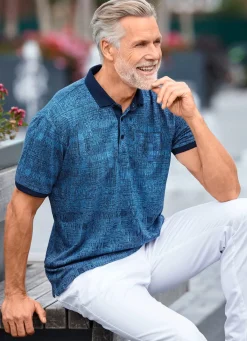 Herren BADER Poloshirt mit Brusttasche
