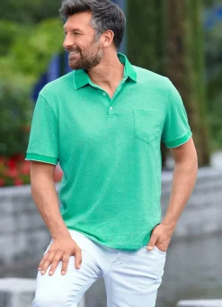 Herren BADER Poloshirt mit Brusttasche