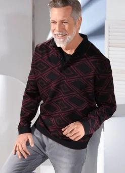 Herren BADER Poloshirt mit kurzer Knopfleiste