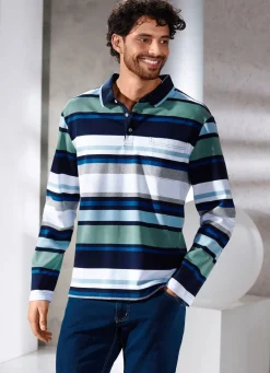 Herren BADER Poloshirt mit Seitenschlitzen