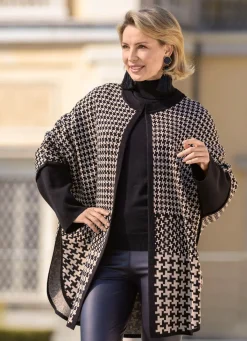 Damen laurakent Poncho in offener Form