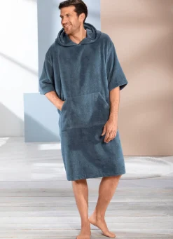 Herren BADER Poncho mit Kängurutasche