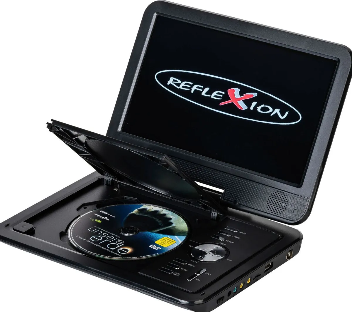 Reflexion Portabler DVD-Spieler mit TV 10,1"