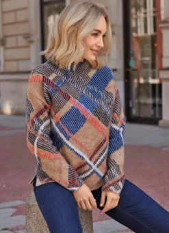 Damen B/ANCA Pullover aus Jacquard